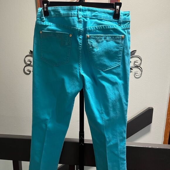 Cache Turquoise Capris Size 6 #DP311 - Picture 7 of 9